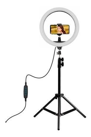 Kit Completo Ring Light Profissional 12 polegadas - 30cm C\ Tripé Universal SC Menor preço em Kit Completo Ring Light Profissional 12 polegadas - 30cm C\ Tripé Universal SC