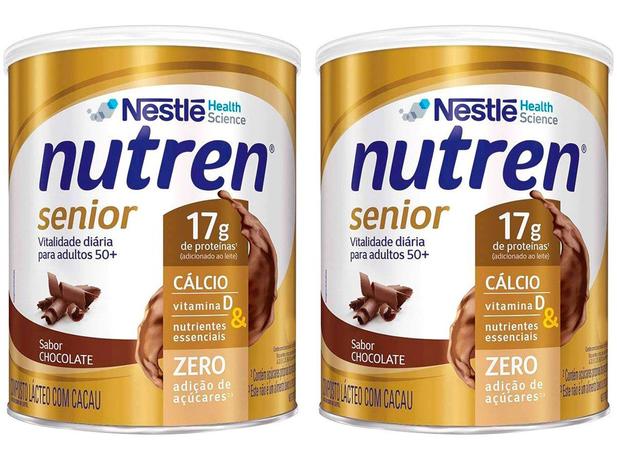 Kit Composto Lácteo Nutren Senior Chocolate - Integral 370g 2 Unidades Menor preço em Kit Composto Lácteo Nutren Senior Chocolate - Integral 370g 2 Unidades
