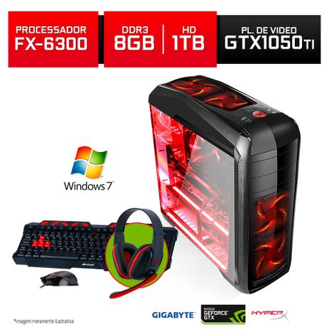 Kit Computador Gamer Neologic Amd Fx6300, Gtx1050Ti, 8Gb, 1Tb, Win7 - Nli80018 Menor preço em Kit Computador Gamer Neologic Amd Fx6300, Gtx1050Ti, 8Gb, 1Tb, Win7 - Nli80018