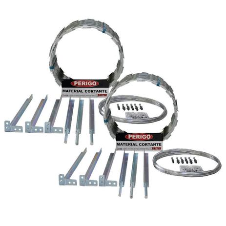 Kit Concertina Protetor Perimetral 10m 315mm Haster (2 unidades) Menor preço em Kit Concertina Protetor Perimetral 10m 315mm Haster (2 unidades)