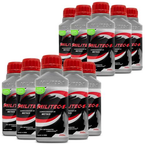 Kit Condicionador de Metais Militec-1 Carro Caminhão Moto 200ml 10 Unidades Menor preço em Kit Condicionador de Metais Militec-1 Carro Caminhão Moto 200ml 10 Unidades