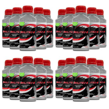 Kit Condicionador de Metais Militec-1 Carro Caminhão Moto 200ml 20 Unidades Menor preço em Kit Condicionador de Metais Militec-1 Carro Caminhão Moto 200ml 20 Unidades