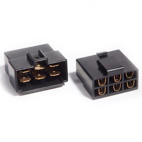 Kit Conector 6 Vias Technoise - Macho e Fêmea - com Trava Menor preço em Kit Conector 6 Vias Technoise - Macho e Fêmea - com Trava