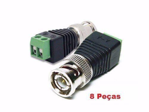 Kit Conector Bnc Com Borne 8 Peças. - Hb tech Menor preço em Kit Conector Bnc Com Borne 8 Peças. - Hb tech