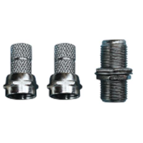 Kit Conector+Emenda ”F” com Rosca 4+1 - Kit-flex Menor preço em Kit Conector+Emenda ”F” com Rosca 4+1 - Kit-flex