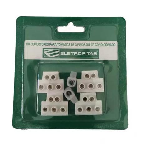 Kit Conectores Eletrofita 3 Pistas 20A EF18.9.18 - Eletrofitas Menor preço em Kit Conectores Eletrofita 3 Pistas 20A EF18.9.18 - Eletrofitas