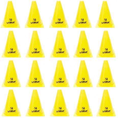 Kit Cones de Agilidade para Treinamento 18 Cm Amarelo 20 Unidades Liveup Menor preço em Kit Cones de Agilidade para Treinamento 18 Cm Amarelo 20 Unidades Liveup