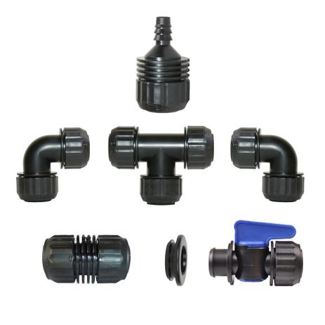 Kit conexões Santeno mangueira irrigação 7 peças Menor preço em Kit conexões Santeno mangueira irrigação 7 peças