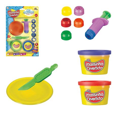 Kit Confeiteiro Com Massinha Divertida E 10 Acessórios Art Brink é boa?
