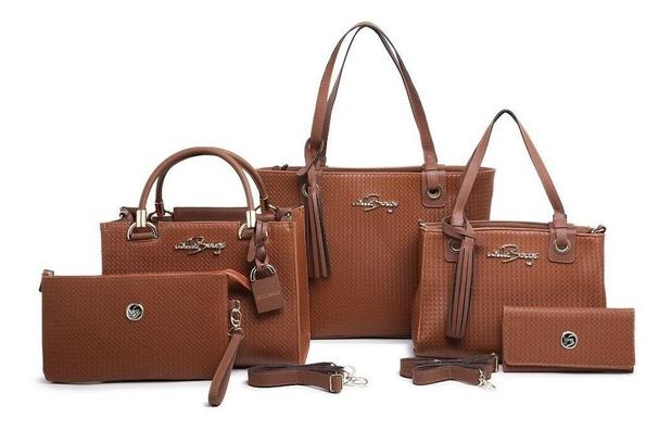 Kit Conjunto Bolsas Feminina 5 Pç Lindas Willibags Menor preço em Kit Conjunto Bolsas Feminina 5 Pç Lindas Willibags