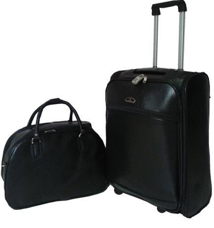 Kit Conjunto de Mala quadrada de viagem com rodinhas e Mala Bolsa de mão - Fany Menor preço em Kit Conjunto de Mala quadrada de viagem com rodinhas e Mala Bolsa de mão - Fany