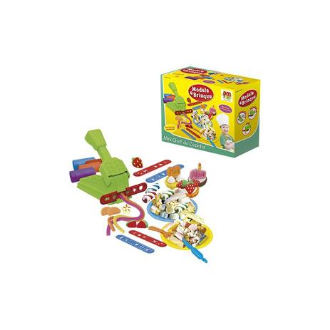 Kit conjunto de massa de modelar massinhas chef de cozinha modele e brinque com tapete plastico - Gimp é boa?
