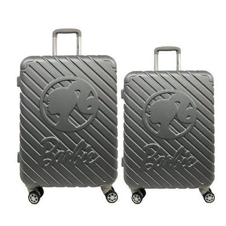 Kit Conjunto Mala de Viagem P e M ABS Escolar Infantil Feminina Barbie rodas 360 Barbie MF10171BB é boa?