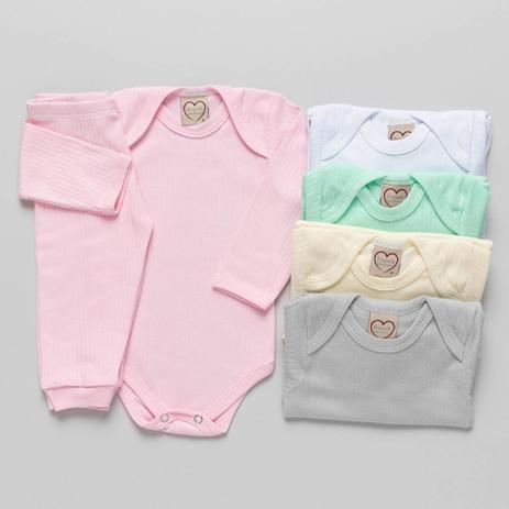 Kit Conjunto Pagão Bebê 5 peças Menina - ROPEK Menor preço em Kit Conjunto Pagão Bebê 5 peças Menina - ROPEK