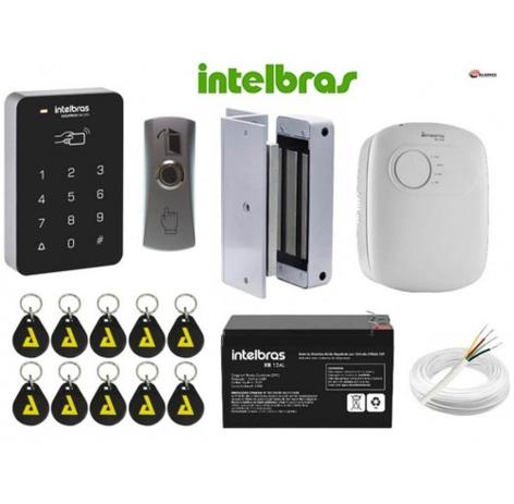 Kit Controle De Acesso Portaria Fechadura Eletroímã Intelbras Completo Menor preço em Kit Controle De Acesso Portaria Fechadura Eletroímã Intelbras Completo