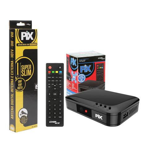 Kit Conversor TV Digital HDTV com Antena Super Slim VHF, UHF - Outras Menor preço em Kit Conversor TV Digital HDTV com Antena Super Slim VHF, UHF - Outras
