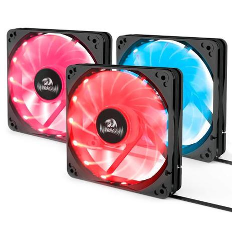 Kit Cooler Fan RGB Redragon com 3 Unidades 120mm Controle Remoto Silencioso - GC-F006 Menor preço em Kit Cooler Fan RGB Redragon com 3 Unidades 120mm Controle Remoto Silencioso - GC-F006