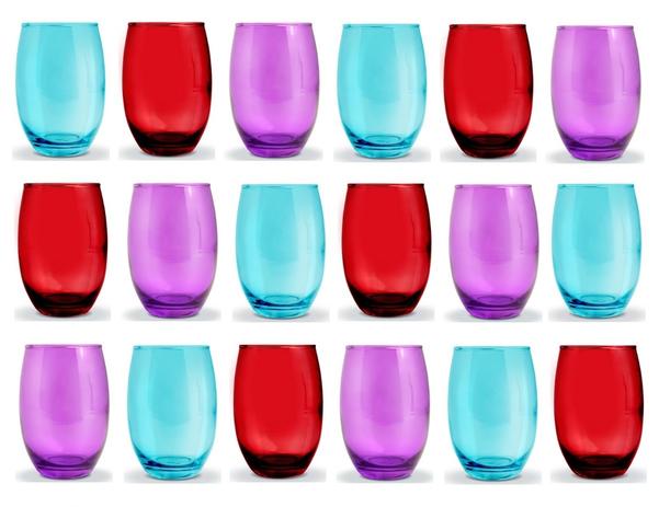 Kit Copos 18 Peças Bellagio 450ml Casa Linda (varias Cores) Menor preço em Kit Copos 18 Peças Bellagio 450ml Casa Linda (varias Cores)