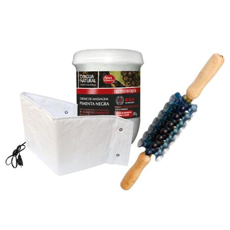 Kit corporal pimenta negra rolo ventosa cinta térmica eletrica 110v - D'Água Natural Menor preço em Kit corporal pimenta negra rolo ventosa cinta térmica eletrica 110v - D'Água Natural