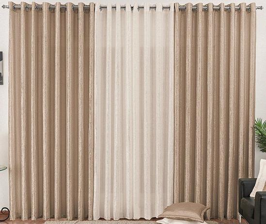 Kit Cortina Cetim Amassado Bege e Palha Ilhós Cromado 4,20 x 2,50 para Varão Simples 3,00 Metros e 4 Capas de Almofada - Rose jordão cortinas é ruim? Kit Cortina Cetim Amassado Bege e Palha Ilhós Cromado 4,20 x 2,50 para Varão Simples 3,00 Metros e 4 Capas de Almofada - Rose jordão cortinas é boa?