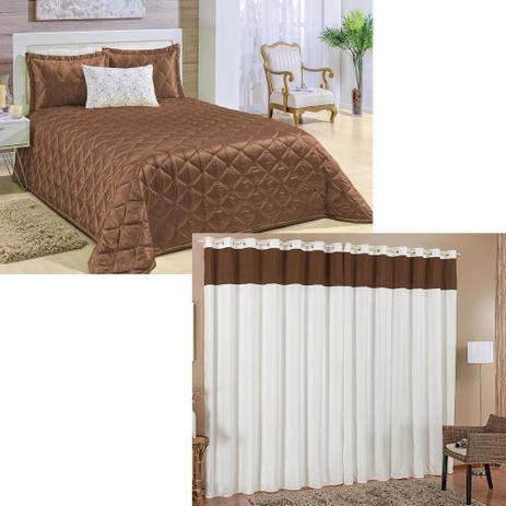 Kit Cortina Clara 2,60m x 1,60m + Cobre Leito Queen Florencia - Tabaco - Bia enxovais é boa?