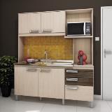 Kit Cozinha 5 Portas 2 Gavetas e Balcão para Pia B108 Briz - Fendi/Moka é boa?