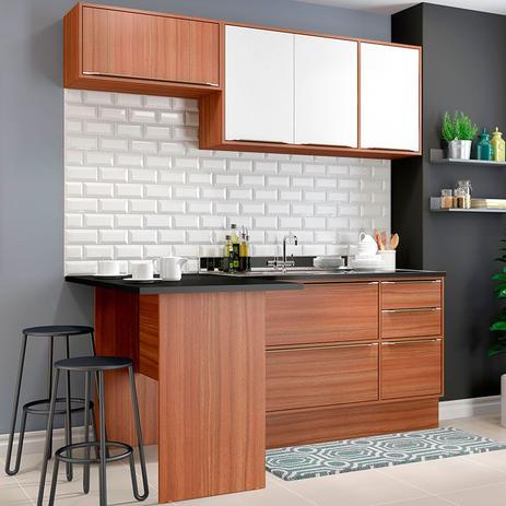 Kit Cozinha 5460R Calábria Sem Tampo - Multimóveis Menor preço em Kit Cozinha 5460R Calábria Sem Tampo - Multimóveis