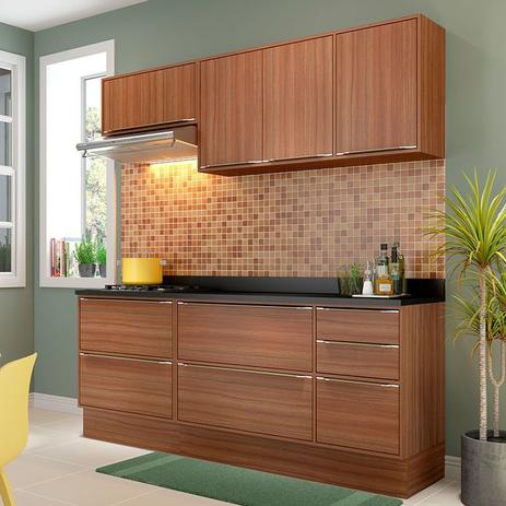 Kit Cozinha Calábria 5459R Com Tampo - Multimóveis Menor preço em Kit Cozinha Calábria 5459R Com Tampo - Multimóveis