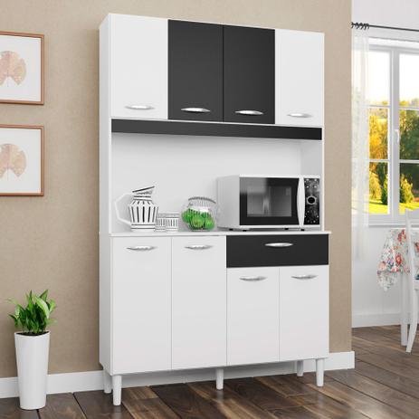 Kit Cozinha Compacta Cássia 8 Portas 1 Gaveta Branco/Preto - Poquema é ruim? Kit Cozinha Compacta Cássia 8 Portas 1 Gaveta Branco/Preto - Poquema é boa?