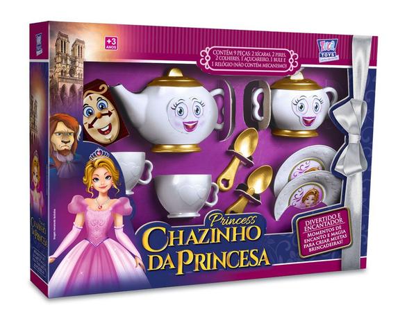 Kit Cozinha Infantil Chazinho da Princesa c/ Bule e Acessórios - 132611 - Zuca toys Menor preço em Kit Cozinha Infantil Chazinho da Princesa c/ Bule e Acessórios - 132611 - Zuca toys