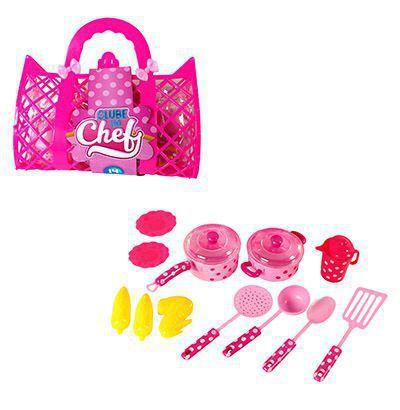 Kit cozinha infantil clube do chef com panela e acessorios 14 pecas na bolsa - Ark Brasil Menor preço em Kit cozinha infantil clube do chef com panela e acessorios 14 pecas na bolsa - Ark Brasil