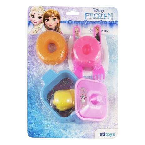 Kit Cozinha Infantil com Comidinhas Frozen Princesas Disney - Etitoys Menor preço em Kit Cozinha Infantil com Comidinhas Frozen Princesas Disney - Etitoys