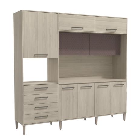 Kit Cozinha Kappesberg CB285-AMMA 9 Portas E 4 Gavetas Amêndoa/Moka Menor preço em Kit Cozinha Kappesberg CB285-AMMA 9 Portas E 4 Gavetas Amêndoa/Moka