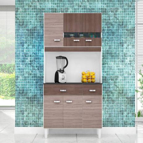 Kit Cozinha Manu 6 Portas 2 Gavetas Poquema Amendoa Capuccino é boa?