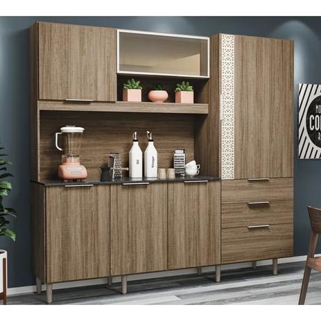 Kit Cozinha New Space 6 Portas Carvalho Rust Nicioli é boa?