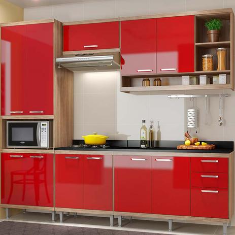 Kit Cozinha Sicília C/ Tampo 5809-S5T - Multimóveis Menor preço em Kit Cozinha Sicília C/ Tampo 5809-S5T - Multimóveis