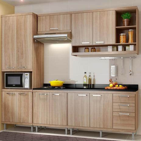 Kit Cozinha Sicília Com Tampo 5809-S5T - Multimóveis Menor preço em Kit Cozinha Sicília Com Tampo 5809-S5T - Multimóveis