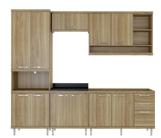 Kit Cozinha Sicilia (S5) Cx Argila Acet Tx Fr Argila Acet Tx Tp Mdp Pr - Multimóveis - Multimoveis Menor preço em Kit Cozinha Sicilia (S5) Cx Argila Acet Tx Fr Argila Acet Tx Tp Mdp Pr - Multimóveis - Multimoveis