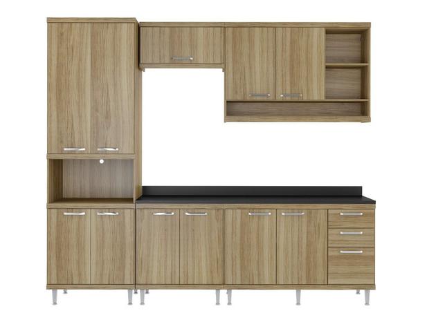 Kit Cozinha Sicilia (S5T) Cx Argila Acet Tx Fr Argila Acet Tx Tp Mdp Pr - Multimóveis - Multimoveis Menor preço em Kit Cozinha Sicilia (S5T) Cx Argila Acet Tx Fr Argila Acet Tx Tp Mdp Pr - Multimóveis - Multimoveis
