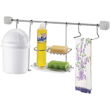 Kit Cozinha Suspensa Lixeira Toalha Detergente Esponja CR485 - Uti mil é boa?