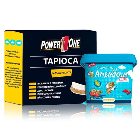 Kit Creme de AMendoim Zero 230g + Tapioca 340g - Mandubim/Power One é boa?