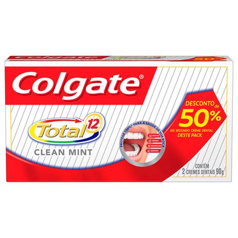 Kit Creme Dental Colgate Total 12 Clean Mint 90g 2 Unidades é ruim? Kit Creme Dental Colgate Total 12 Clean Mint 90g 2 Unidades é boa?