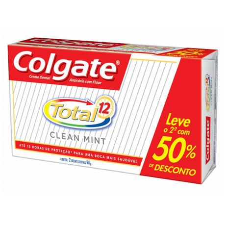 Kit Creme Dental Colgate Total 12 Clean Mint 90g com 2 Unidades é boa?