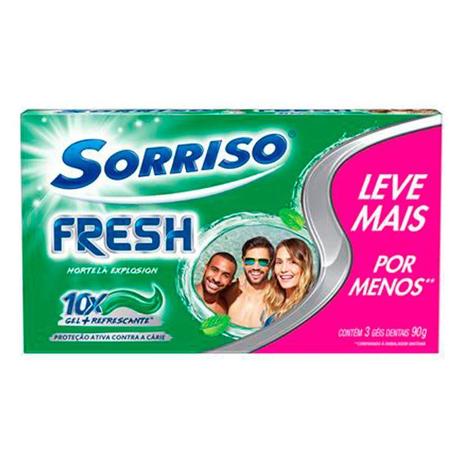 Kit Creme Dental Sorriso Fresh Hort 90g 3 Unidades é ruim? Kit Creme Dental Sorriso Fresh Hort 90g 3 Unidades é boa?