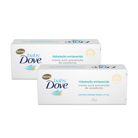 Kit Creme Preventivo Assaduras Dove Baby 45g 2 unidades Menor preço em Kit Creme Preventivo Assaduras Dove Baby 45g 2 unidades