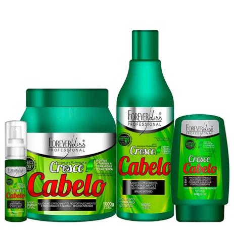 Kit Cresce Cabelo Profissional Completo Forever Liss Menor preço em Kit Cresce Cabelo Profissional Completo Forever Liss