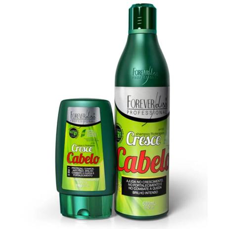 Kit Cresce Cabelo Shampoo 500ml + Leave-in 140g - Forever Liss Menor preço em Kit Cresce Cabelo Shampoo 500ml + Leave-in 140g - Forever Liss