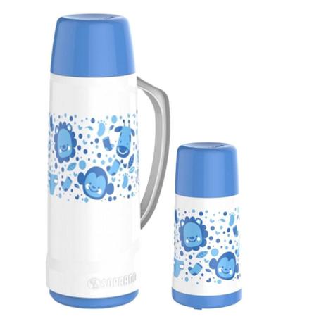 Kit Cristal Kids com 02 Garrafas Térmicas 250 ml e 1 L Soprano Menor preço em Kit Cristal Kids com 02 Garrafas Térmicas 250 ml e 1 L Soprano
