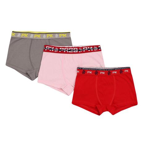 Kit Cueca Boxer 3 Peças GG Malha Sortida - Paco kids Menor preço em Kit Cueca Boxer 3 Peças GG Malha Sortida - Paco kids