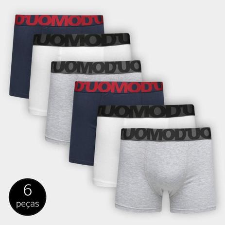 Kit Cueca Boxer Duomo 6 Peças Menor preço em Kit Cueca Boxer Duomo 6 Peças